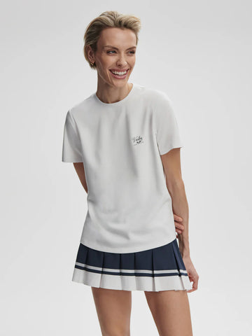 Mattie Branded Tee - White