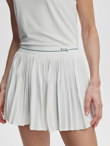 Clemency Mid Rise Skort - White
