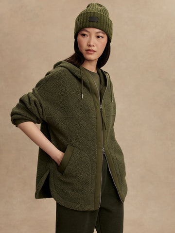 Fey Relaxed Fleece - Racing Olive