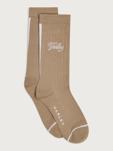 Ivan Light Rib Sock - Light Taupe