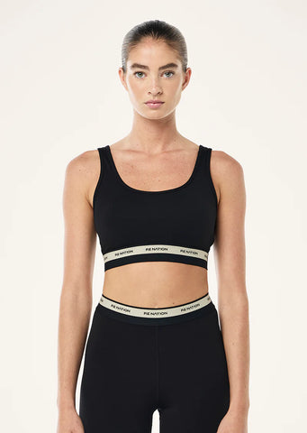Avant Sports Bra - Black/Biscuit
