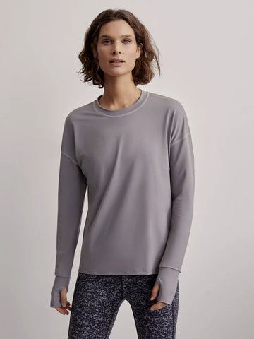 Cella Long Sleeve Tee - Grey Flannel