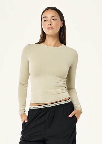 Foundation Long Sleeve Top - Biscuit