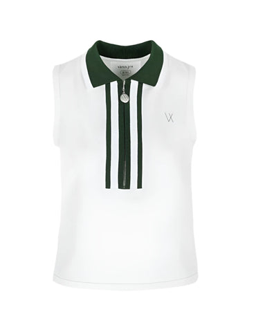 Josephine Top - White/Green