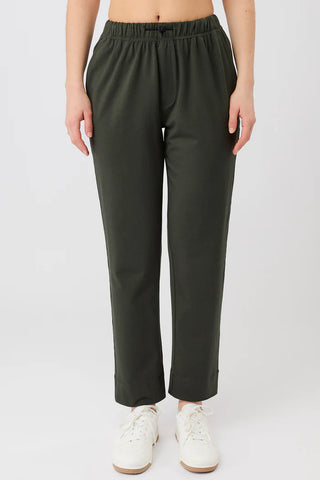 Relaxed Fit Pants - Dark Olive