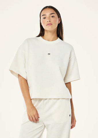 Printemps Crop Tee - Whisper White