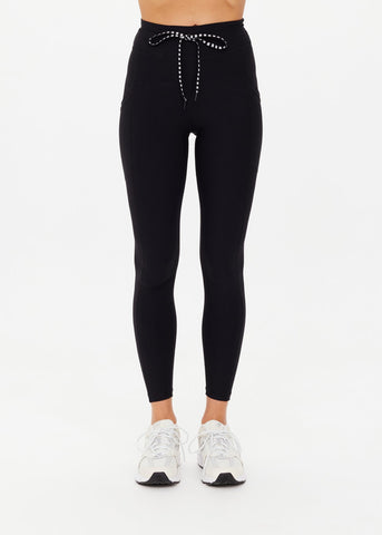 Peached 25" Pocket Midi Pant - Black