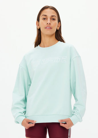 Stardust Embossed Saturn Crew - Mint
