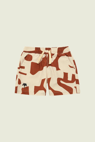 Kids Swim Shorts - Russet Puzzlotec
