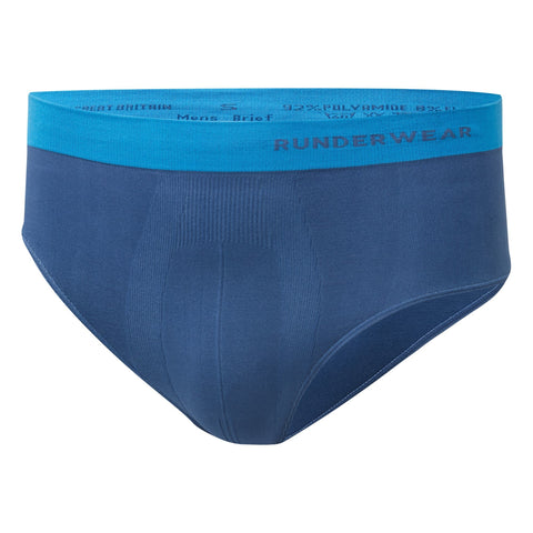 Men's Running Brief - Blue/Cyan