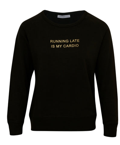 Running Late Sweater - Black
