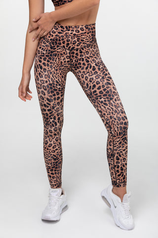 Leopard Valley 7/8 Legging - Rust - XS