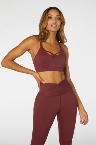 Valencia Bralette - Dark Cherry - XL