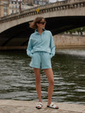 Atrium High-Rise Short - Porcelain Blue