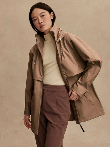 Alyssa Rain Jacket - Ash Taupe