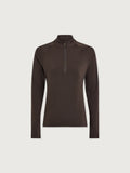 Always Warm Half Zip Base Layer - Deep Chocolate Marl