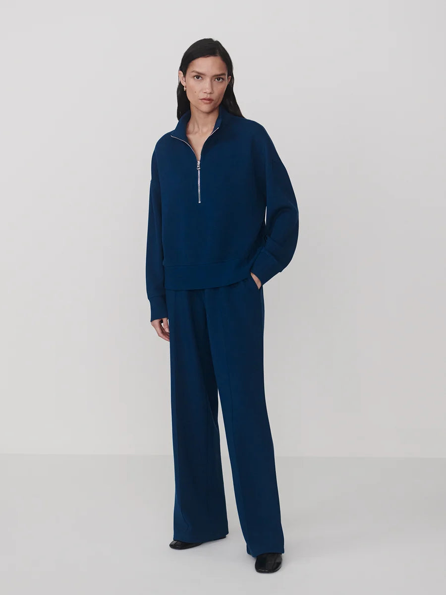 The Wide Leg Pant - Sea Blue