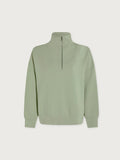 Hawley Half Zip Sweat - Snow Sage