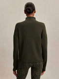 Tayah Zip-Through Sweat - Dark Resin Green
