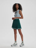 Clarendon High Rise Skort - Forest/White