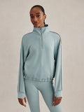 Sian Piped Half-Zip Sweat - Tourmaline