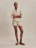 Lamia Half-Zip Sweat - Pebble Marl