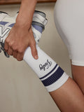Lamar Club Stripe Sock - White/Blue Nights