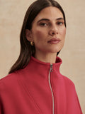 Hawley Half-Zip Sweat - Rich Raspberry