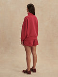 Hawley Half-Zip Sweat - Rich Raspberry