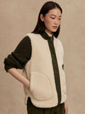 Audrea Reversible Gilet - Sandshell/Forest Night