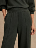 The Wide Leg Pant - Olive Marl