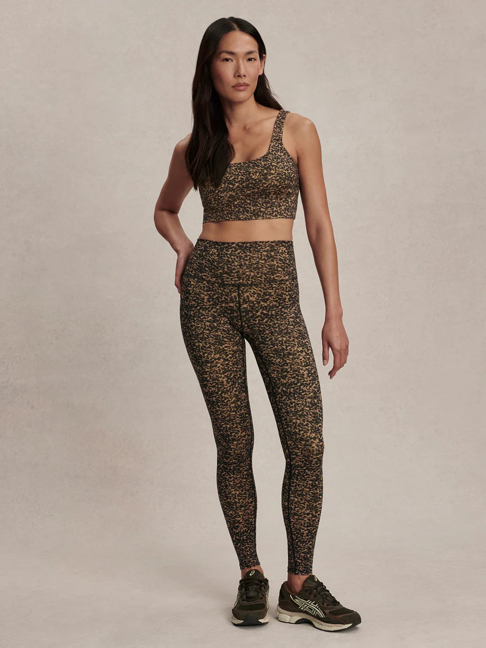 FreeSoft High-Rise Legging - Prairie Sand Cheetah