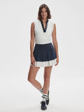 Chase Mid Rise Skort - Blue Nights/White