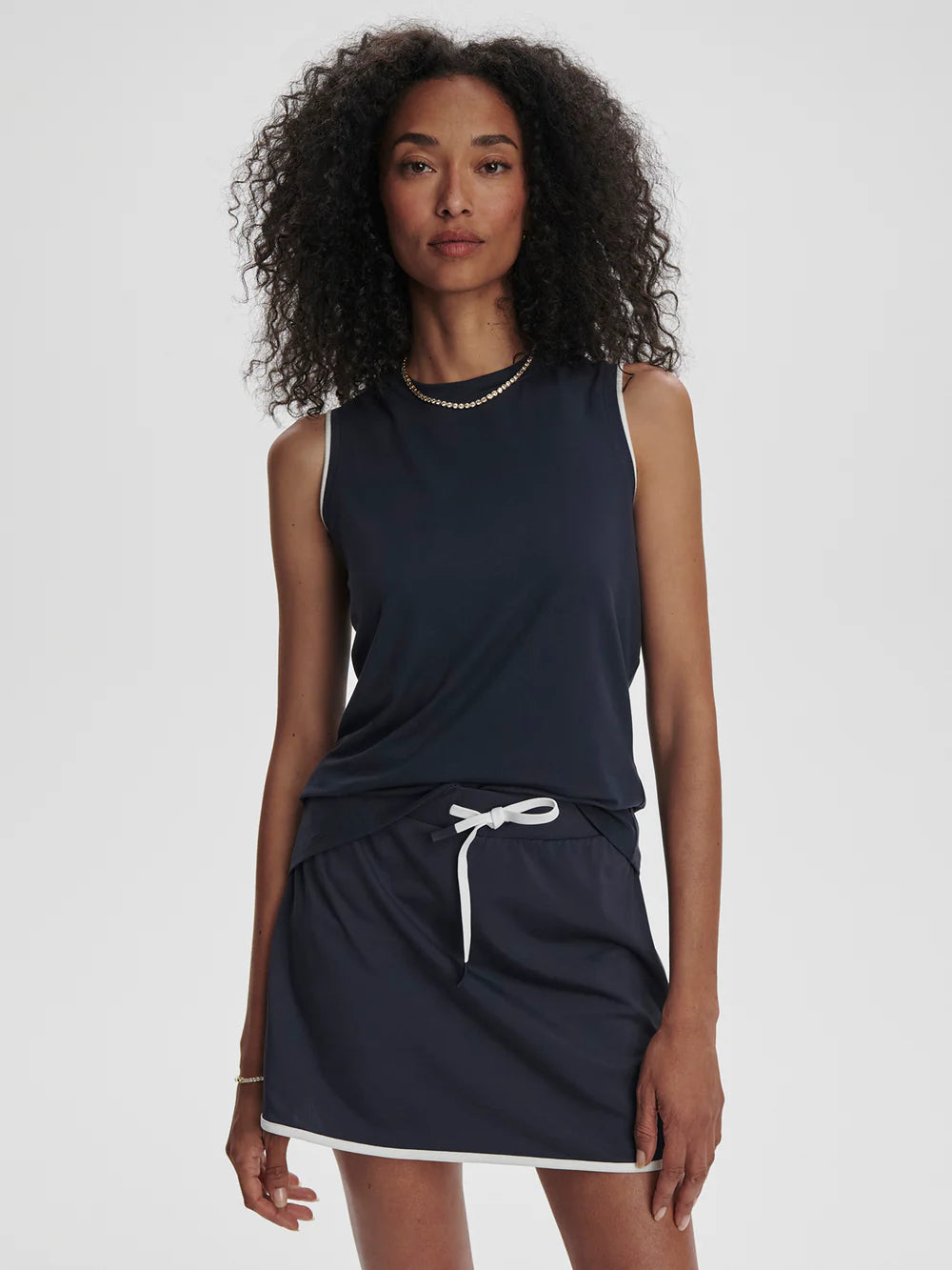 Archer Mid Rise Skort - Blue Nights