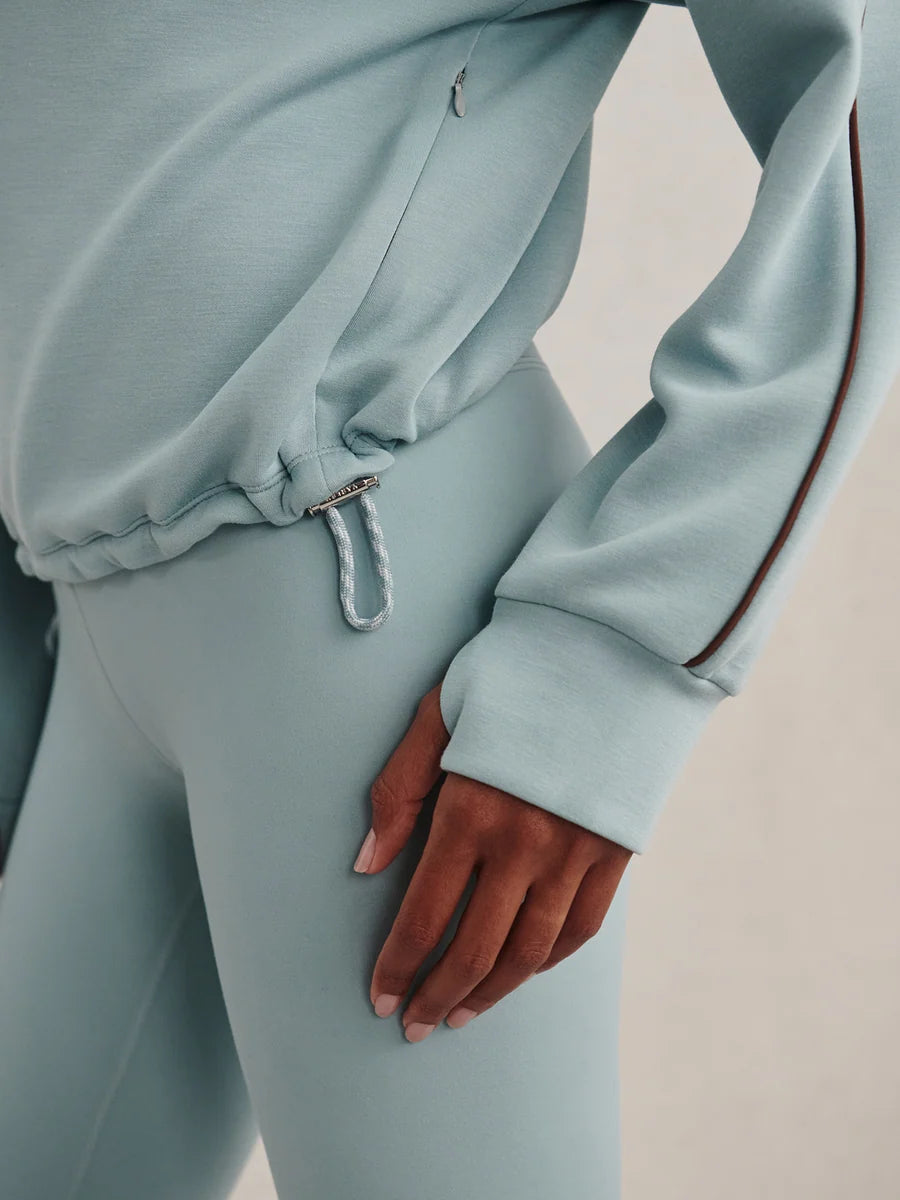 Sian Piped Half-Zip Sweat - Tourmaline