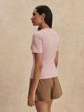 Regina Fitted Tee - Zephyr Mauve