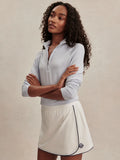 Anaya Mid Rise Skort - White