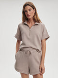 Ollie High Rise Short - Taupe Marl