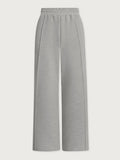 The Wide Leg Pant - Light Grey Marl