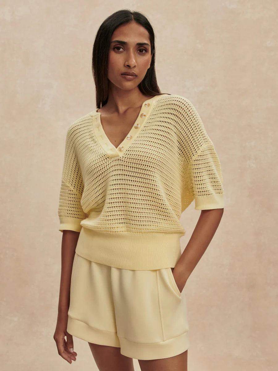 Callie Knit Top - Anise Flower