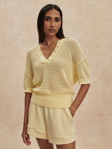 Callie Knit Top - Anise Flower