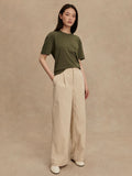 Leighton Boyfriend Tee - Racing Olive
