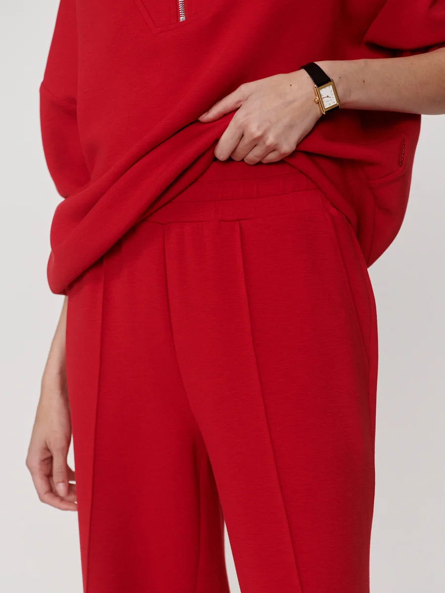 The Wide Leg Pant - Red Marl