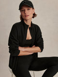 Tayah Zip-Through Sweat - Black