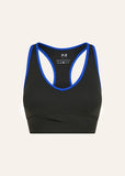 Vita Sports Bra - Gunmetal/Royal Blue