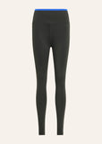 Vita Full Length Legging - Gunmetal/Royal Blue