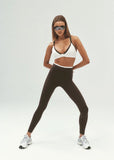 Vita Full Length Legging - Coffee/Whisper White