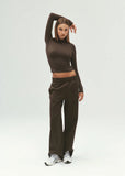 Voltage Straight Leg Trackpant - Coffee