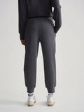 Brushed Rib Slim Cuff Pant - Black Marl