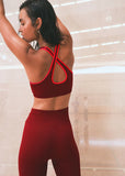 Adaptation Seamless Sports Bra - Cabernet/Strawberry